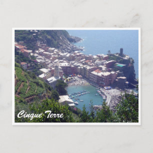 cinque terre vernazza postcard