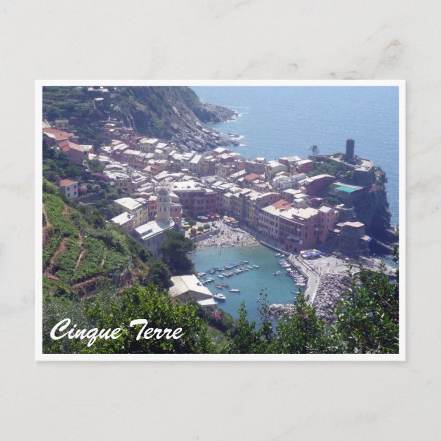 cinque terre vernazza postcard (Front)