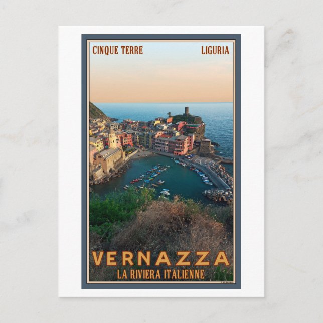 Cinque Terre - Vernazza Postcard (Front)