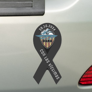 Cinta de luto valencia dana ribbon Magnet