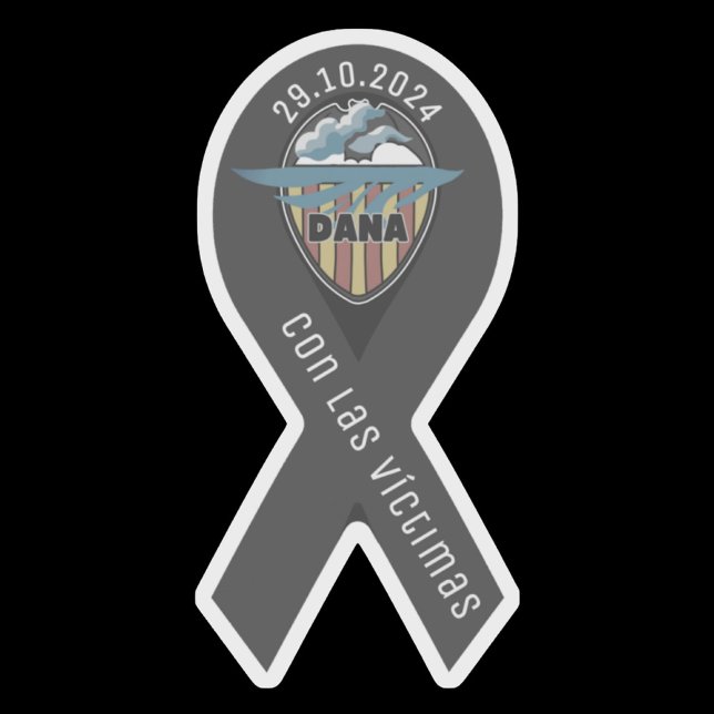 Cinta de luto valencia dana ribbon  sticker (Creator Uploaded)