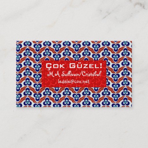Customizable Cintemani Pattern Business Card Template