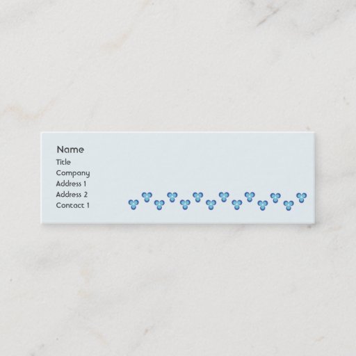 Customizable Cintemani - Skinny Business Card Templates