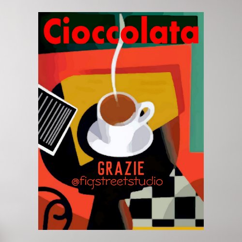 Cioccolata Italian Hot Chocolate edit text Poster