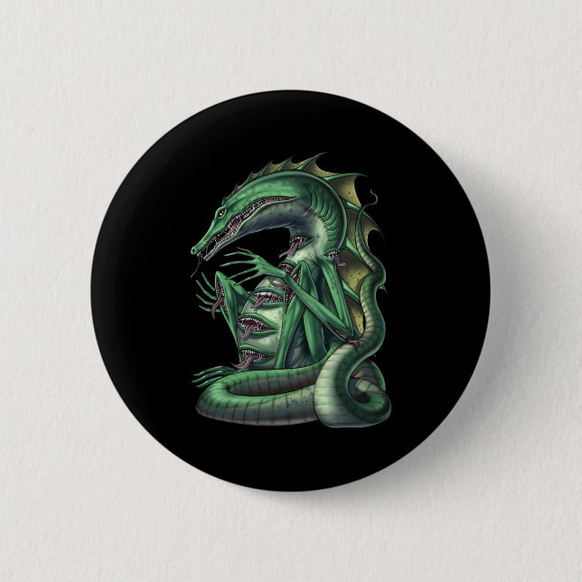 CipactliAztec Mythology Creature Cipactli Button (Front)
