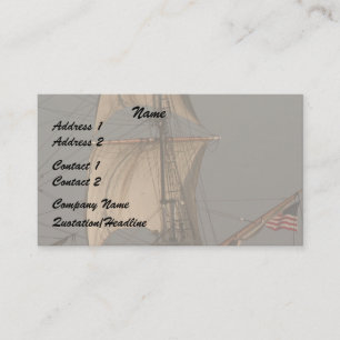 Cipper Sails/American Flag Business Card