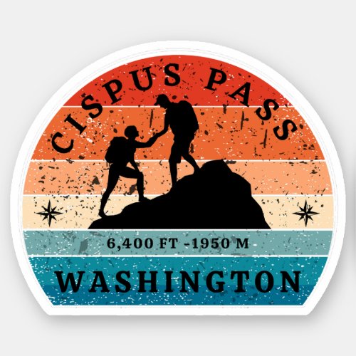 cipus pass hiking washington alpine trials sticker