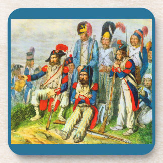 circa 1796 Napoleon’s soldiers Beverage Coaster