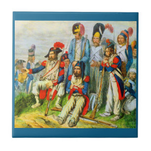 circa 1796 Napoleon’s soldiers Ceramic Tile