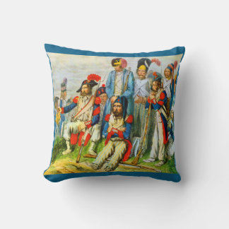 circa 1796 Napoleon’s soldiers Throw Pillow
