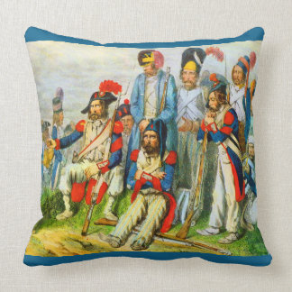 circa 1796 Napoleon’s soldiers Throw Pillow