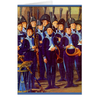 circa 1800 European military musicians Cards