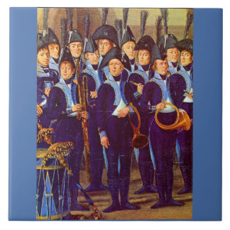 circa 1800 European military musicians Ceramic Tile