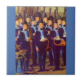 circa 1800 European military musicians Ceramic Tile