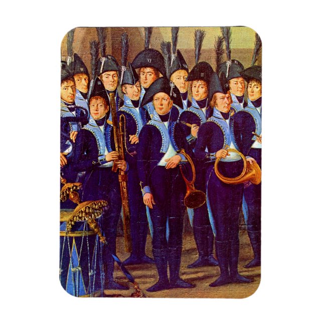 circa 1800 European military musicians Magnet (Vertical)