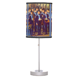 circa 1800 European military musicians Table Lamp