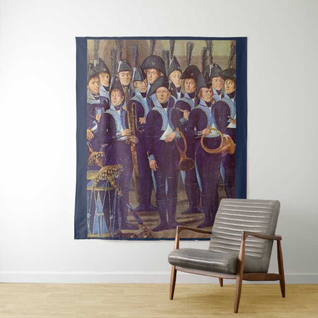 circa 1800 European military musicians Tapestry (In Situ)