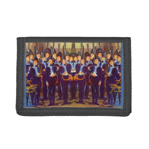 circa 1800 European military musicians Trifold Wallet