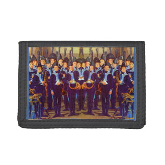 circa 1800 European military musicians Trifold Wallet