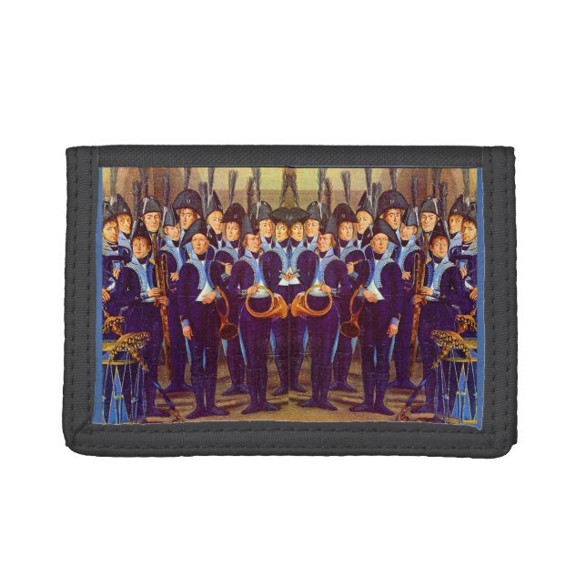 circa 1800 European military musicians Trifold Wallet (Front)