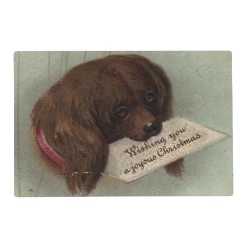 Circa 1860 A Victorian Christmas card Placemat