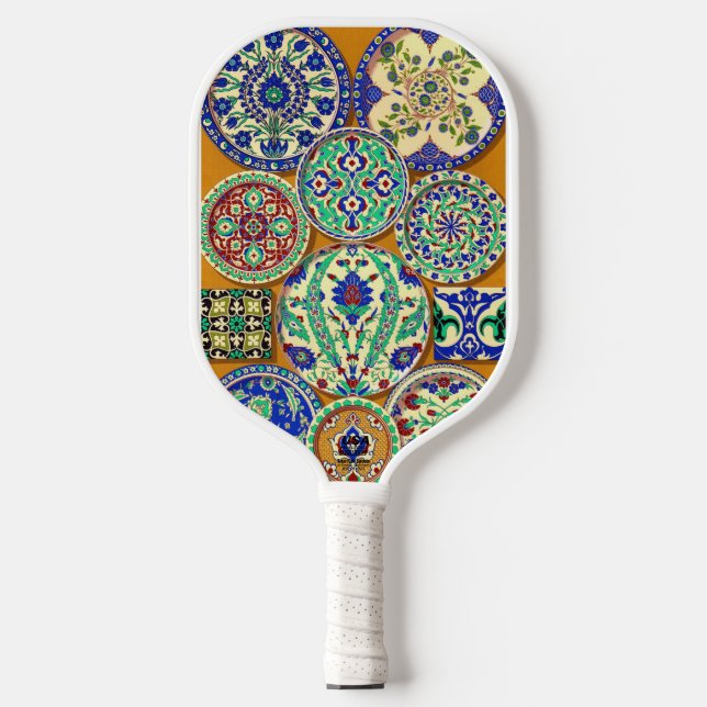 circa 1890 Persian motifs print Pickleball Paddle (Front)