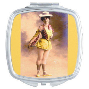 circa 1890 Vera nightclub artiste Makeup Mirror