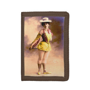 circa 1890 Vera nightclub artiste Tri-fold Wallet