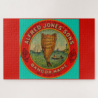 circa 1900 Alfred Jones Sons Finnan Haddie label Jigsaw Puzzle