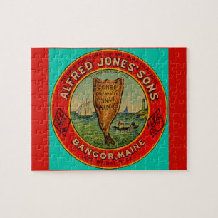 circa 1900 Alfred Jones Sons Finnan Haddie label Jigsaw Puzzle