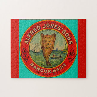 circa 1900 Alfred Jones Sons Finnan Haddie label Jigsaw Puzzle