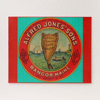 circa 1900 Alfred Jones Sons Finnan Haddie label Jigsaw Puzzle