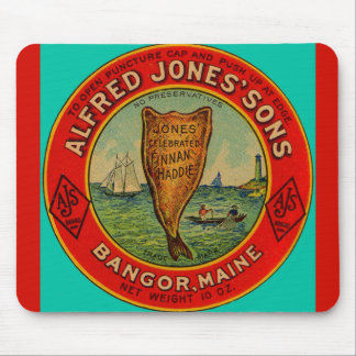 circa 1900 Alfred Jones Sons Finnan Haddie label Mouse Pad