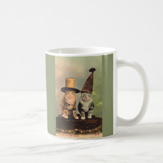 circa 1900 cats in hats RPPC Coffee Mug
