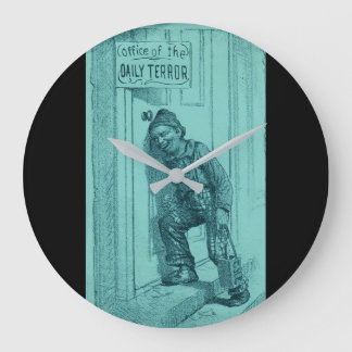circa 1900 Office of the Daily Terror Large Clock