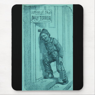 circa 1900 Office of the Daily Terror Mouse Pad