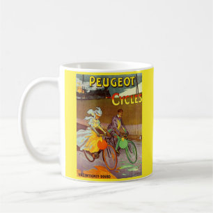 circa 1900 Peugeot bicycles ad Coffee Mug