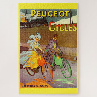 circa 1900 Peugeot bicycles ad Jigsaw Puzzle