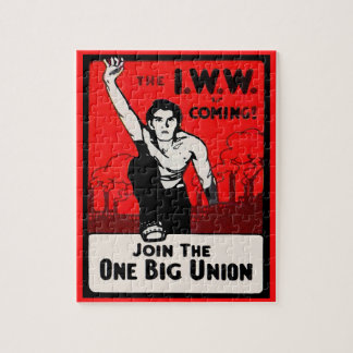 circa 1905 IWW Is Coming Jigsaw Puzzle