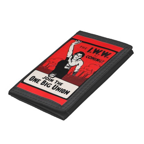 circa 1905 IWW Is Coming Trifold Wallet