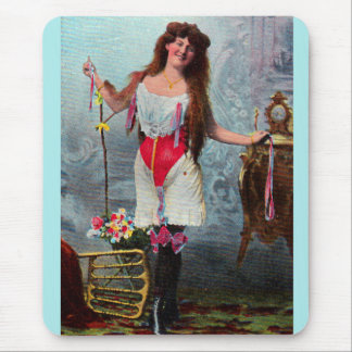 circa 1905 loose woman RPPC no. 2 Mouse Pad