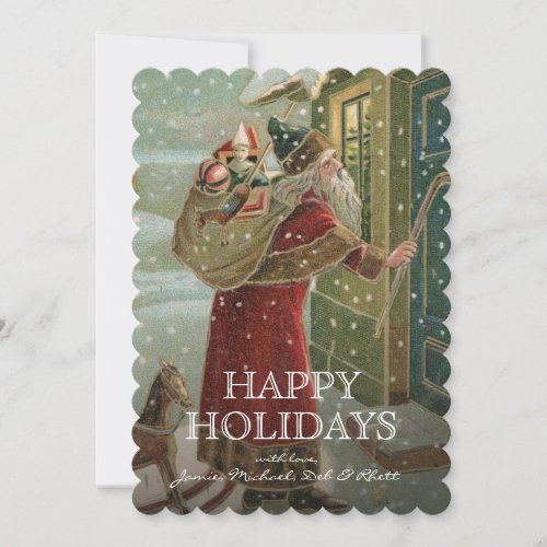 circa 1906  Santa Claus Holiday Card