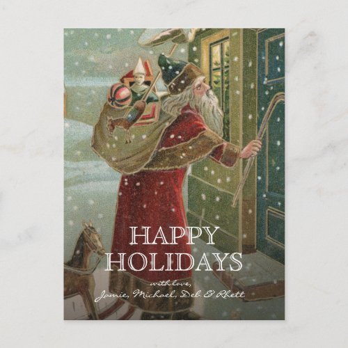 circa 1906  Santa Claus Holiday Postcard