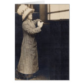 circa 1906 woman in big hat RPPC (Front)