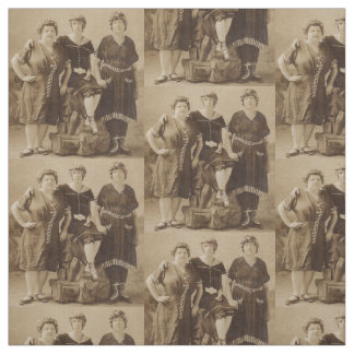 circa 1910 Atlantic City bathing beauties print Fabric