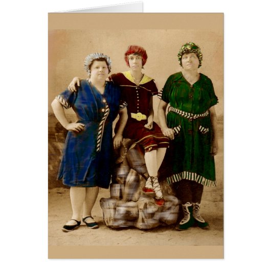 circa 1910 Atlantic City bathing beauties RPPC (Front)