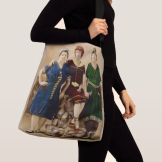 circa 1910 Atlantic City bathing beauties RPPC Crossbody Bag