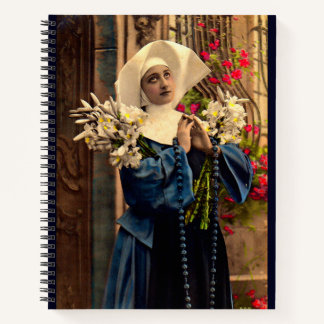 circa 1910 blue nun notebook