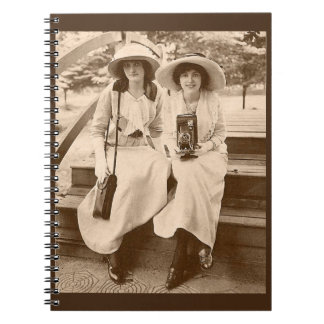 circa 1910 camera girls notebook