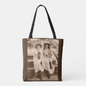circa 1910 camera girls print tote bag (Back)